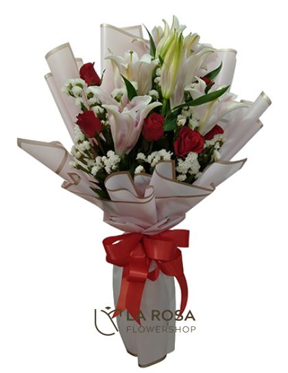 Nice and Sweet - Mixed Flower Bouquet by LaRosa Flower Shop Quezon City