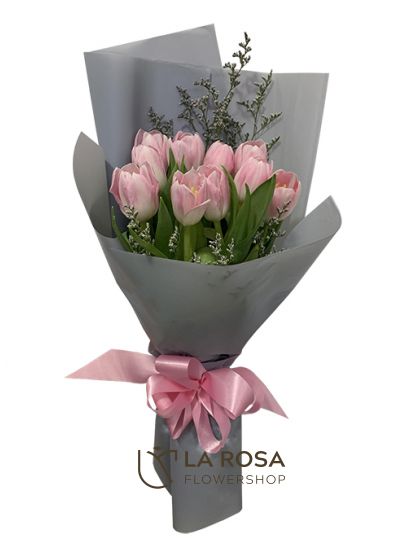 Imported Pink - Tulips Delivery by LaRosa Flower Shop Quezon City