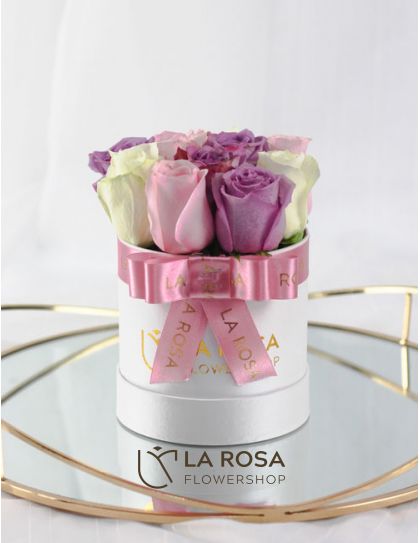 Pastel Rosanna - Rose Bouquet by LaRosa Flowershop