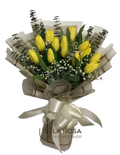 Yellow - Tulips Delivery by LaRosa Flower Shop Quezon City