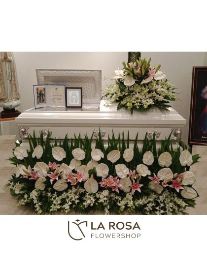Package Casket Decor 05 - Funeral Flowers Delivery by LaRosa Flower Shop Quezon City