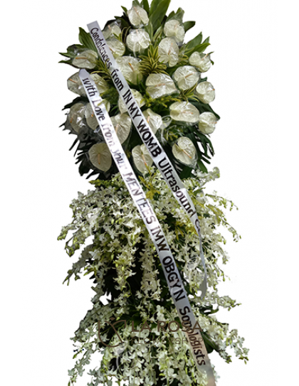 Funeral Flowers 83 - Standing Funeral Flower by LaRosa Flower Shop Quezon City