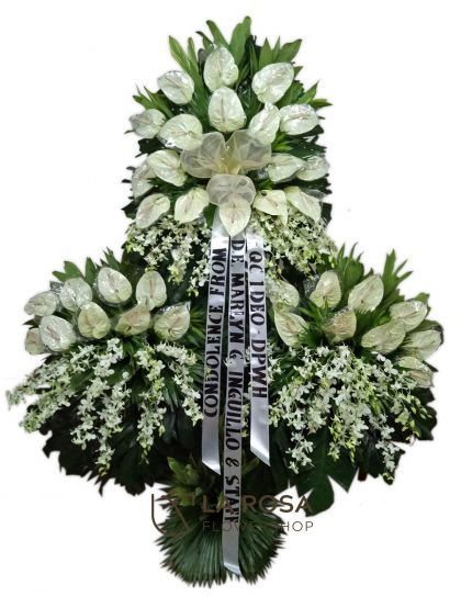 Flower Standy 34 Philippines - Orchid & Anthurium Sympathy Flowers - Funeral Flower Delivery