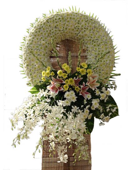 Flower Wreath 01 Funeral Flowers Philippines - Sympathy Flower Wreath - Funeral Flower Delivery