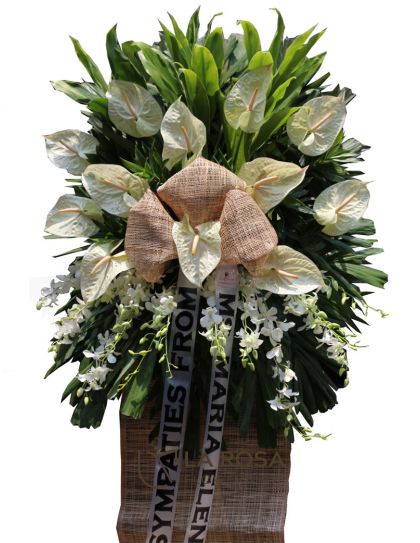 Funeral Flowers 50 – Orchids and Anthuriums | Funeral Flowers Philippines