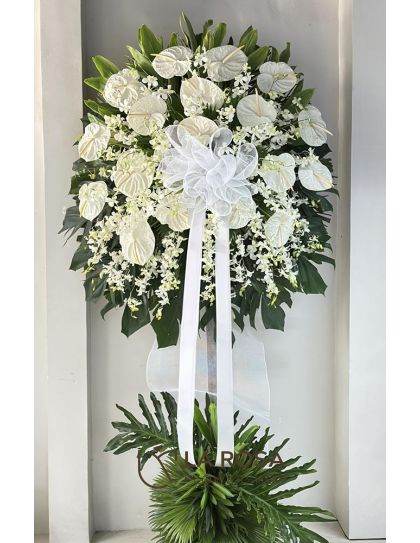 Funeral Flowers 60 – Orchids and Anthuriums | Funeral Flowers Philippines