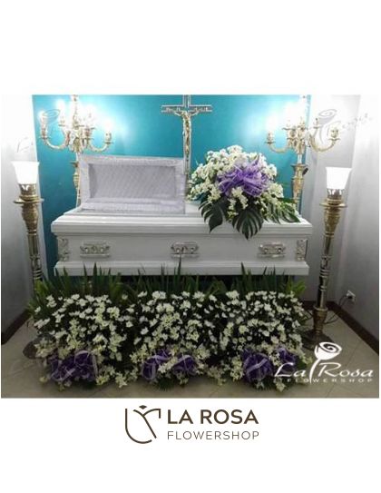 Sympathy Casket Decor 04 – Funeral Flowers Philippines | Funeral Flower Delivery