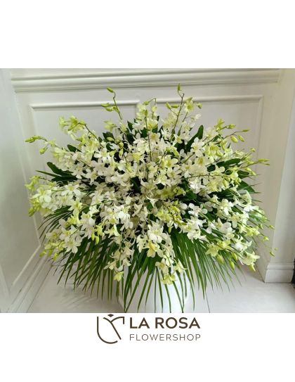Sympathy Flat Spray 01 – Funeral Flowers Philippines | Funeral Flower Delivery
