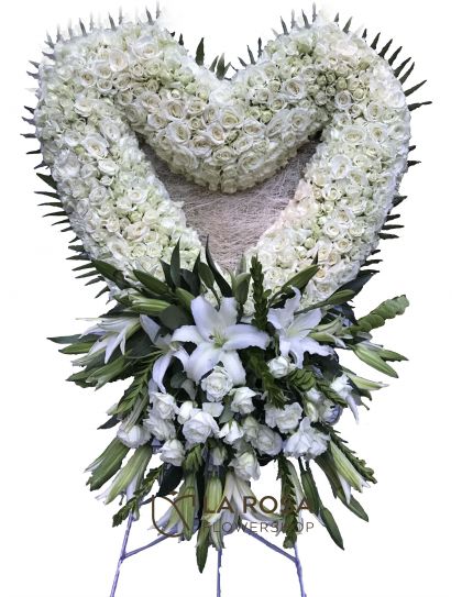 Flower Heart 02 – Funeral Flowers Philippines | Sympathy Flower Delivery