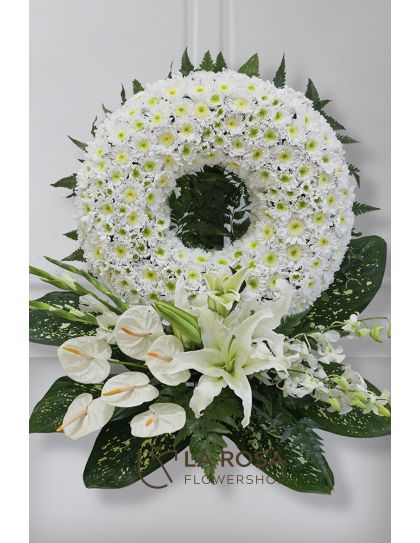 Sympathy Mini Wreath Philippines - Small Funeral Flowers - Funeral Flower Delivery