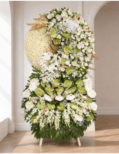 Funeral flower delivery - VIP Funeral Arrangement- mixed flowers