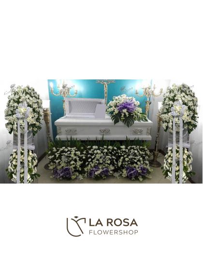Sympathy Package Casket Decor 03 - Funeral Flowers Delivery by LaRosa Flower Shop Quezon City