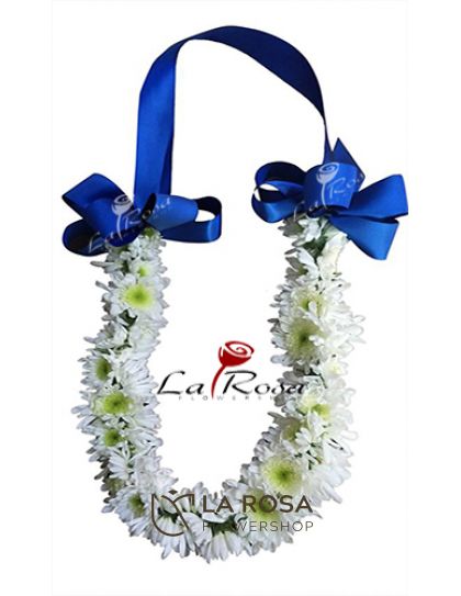 Lei White Mums - Inaugural Flowers by LaRosa Flower Shop Quezon City