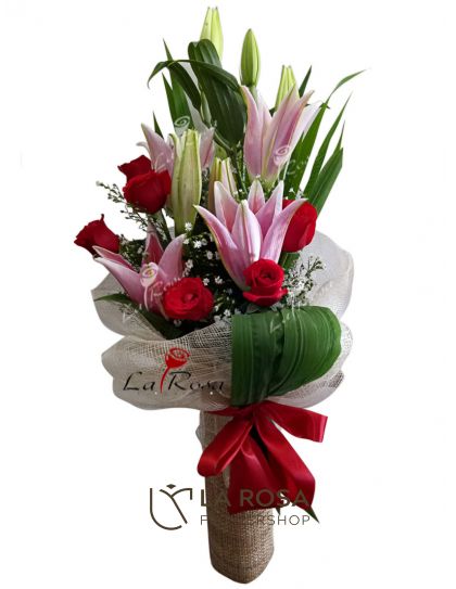 6 Imported Red - Roses Delivery by LaRosa Flower Shop Quezon City