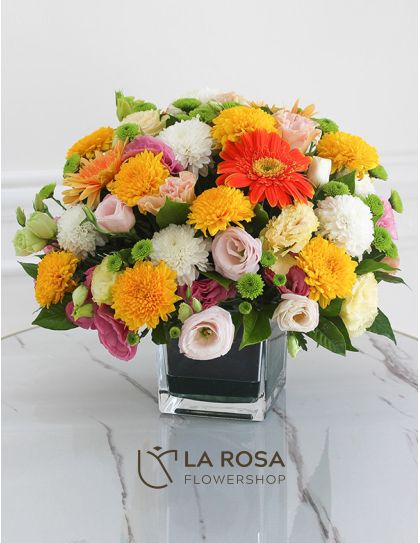 Harriett - Flowers in a Vase Delivery by LaRosa Flower Shop Quezon City