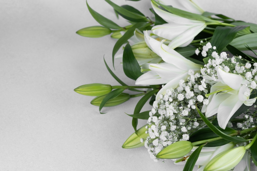 Three Royal Blue Roses in Glass Dome by La Rosa Flower Shop