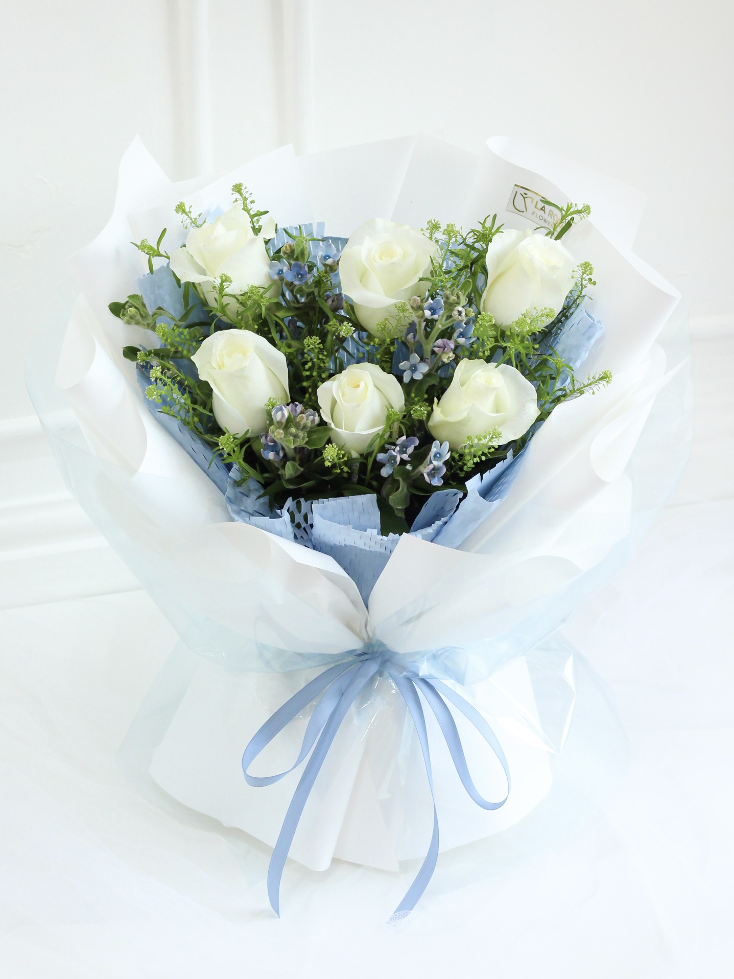 Azure Blossoms by La Rosa Flower Shop