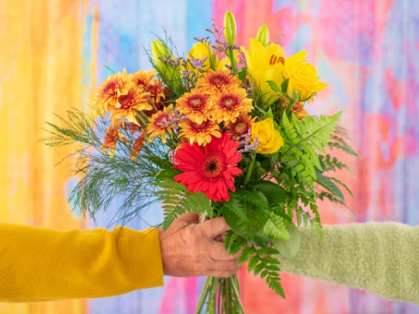 Corporate giving flowers by La Rosa Flower Shop